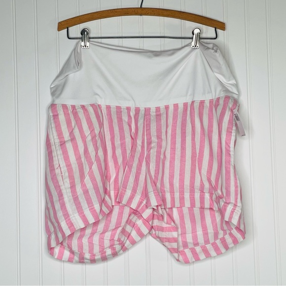 Old Navy Maternity Rollover-Waist Linen Blend Shorts - Picture 2 of 7